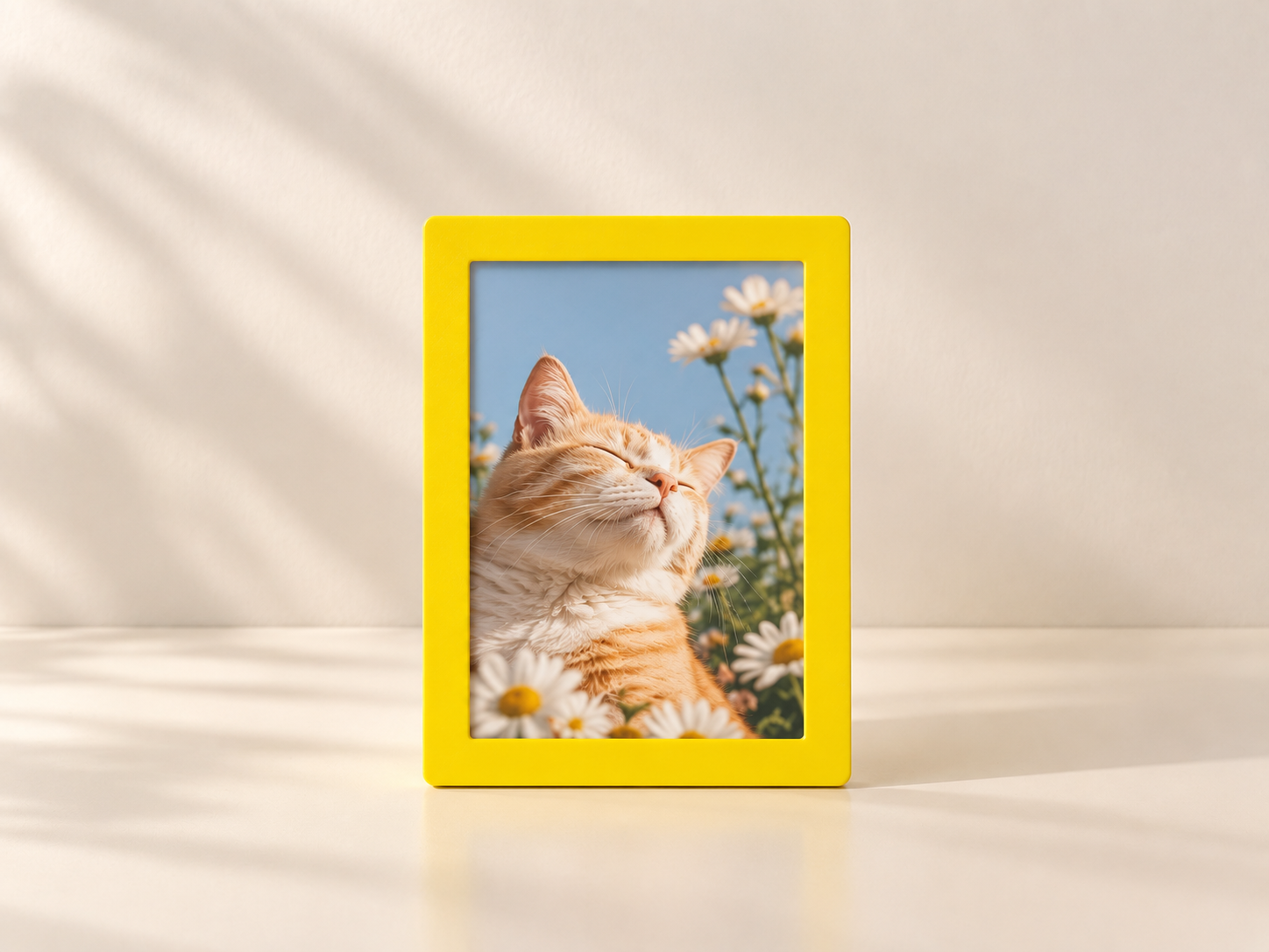 Moldura Amarela para Fotografias