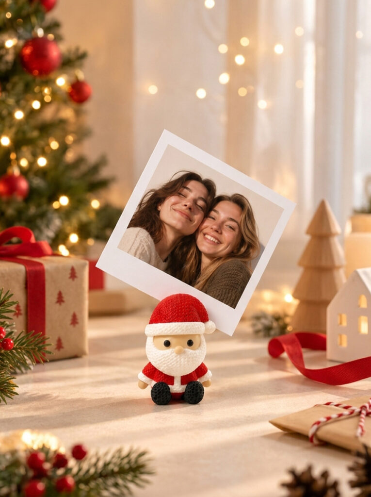 Porta-Fotos e Recados Pai Natal