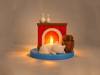 porta-velas-led-gato-lareira-cute